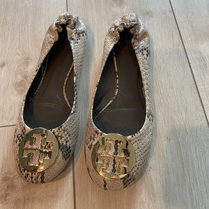 Tory Burch Snakeskin Flats